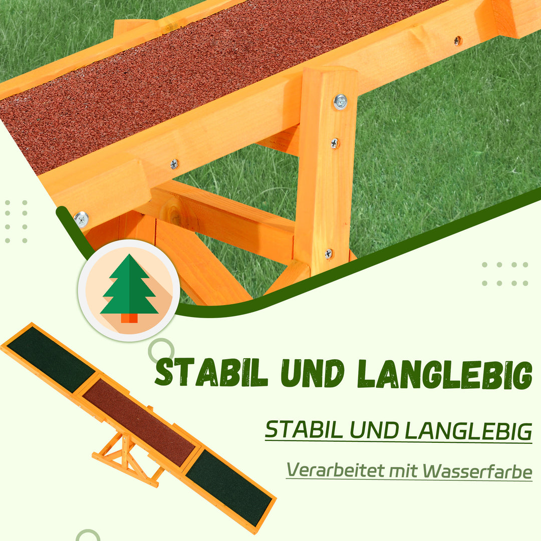 Hundevippe til agilitytræning, skridsikker, bæreevne op til 50 kg, 180 x 30 x 30 cm