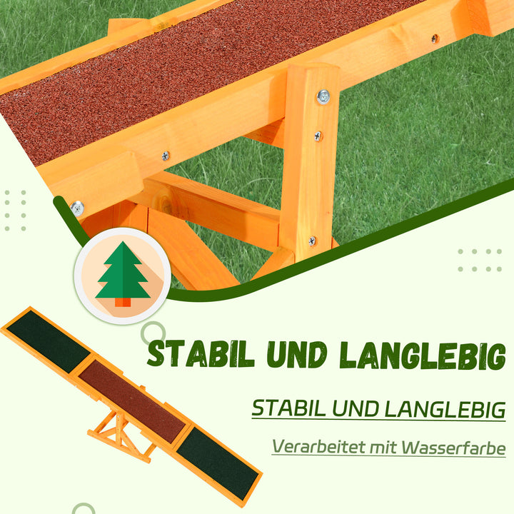 Hundevippe til agilitytræning, skridsikker, bæreevne op til 50 kg, 180 x 30 x 30 cm