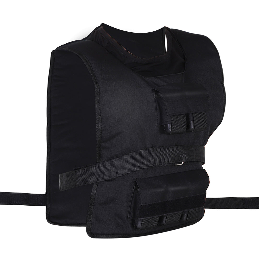 Vægtvest 15 kg / 20 kg / 30 kg justerbar træningsvest med aftagelige vægte Løbevest til kvinder og mænd til muskelopbygning, styrketræning, løb, fitness, crosstraining