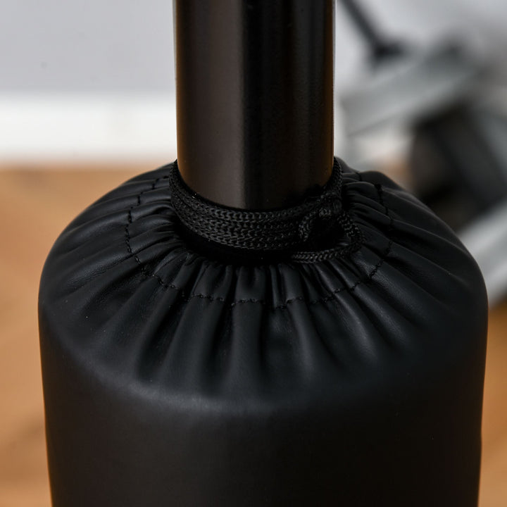 Boksestand stående boksetræner med 2 speed balls reflex bar og sugekop base 160-230cm højdejusterbar velegnet til voksne og teenagere sort