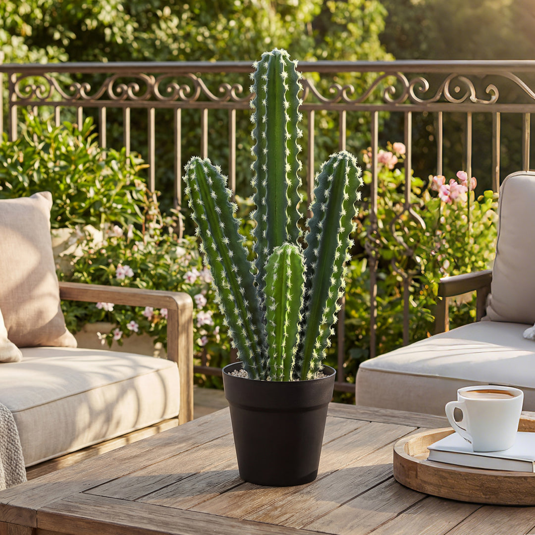 Kunstig kaktusplante, 53 cm, kunstige planter i potte til hjemmet, kontoret