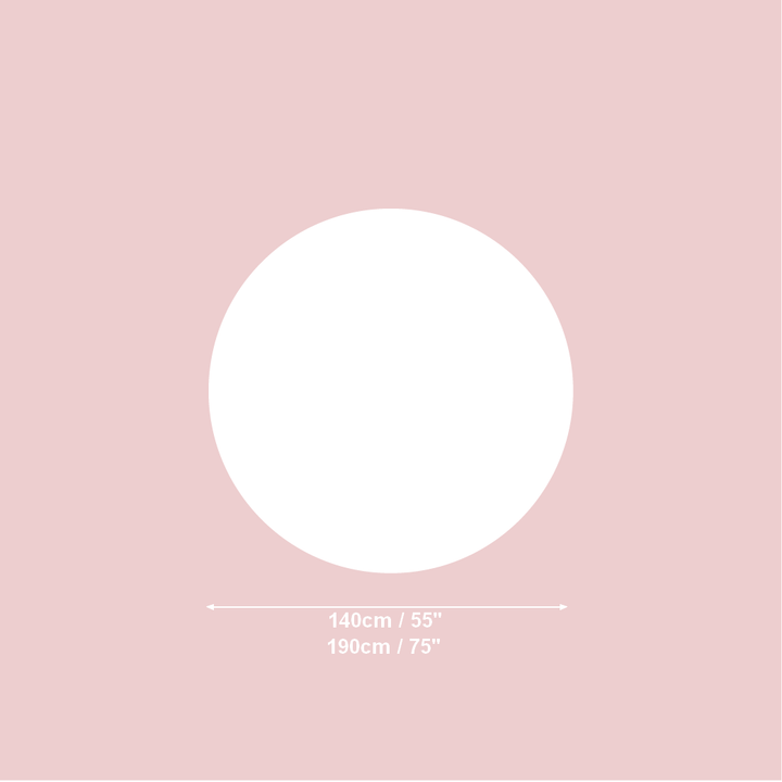 Rund dug i bomuld-hør-blanding, printet, Aitana kollektion