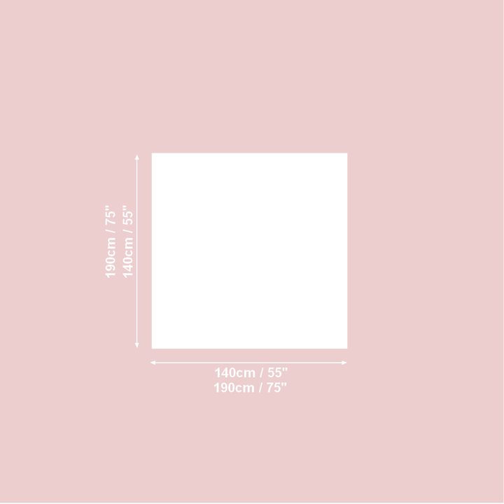 Rektangulær dug i bomuld-hør-blanding, printet, Aitana kollektion