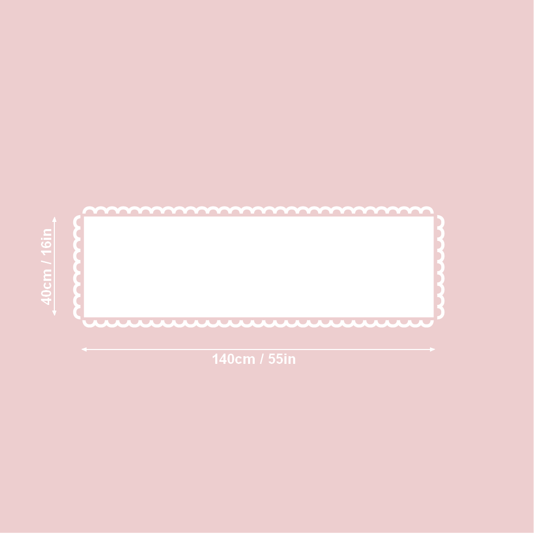 Bordløber, bomuld-hør-blanding, printet, Aitana kollektion