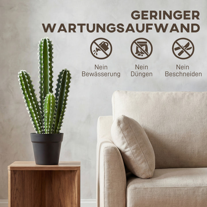 Kunstig kaktusplante, 53 cm, kunstige planter i potte til hjemmet, kontoret