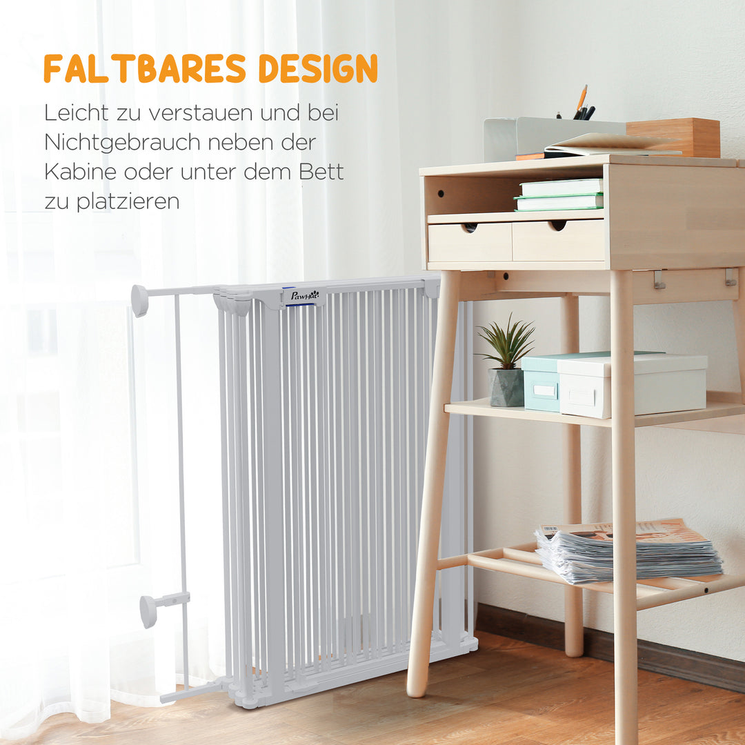 Hvalpekravlegård, modulært design, foldbar, stålramme, til indendørs brug, hvid, 90 x 123 x 102 cm