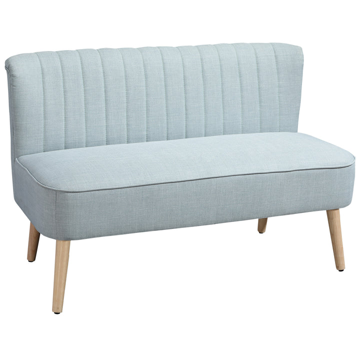 2-personers sofa, blød polstring, letplejeligt betræk, op til 150 kg, 117 x 56,5 x 77 cm, lysegrøn