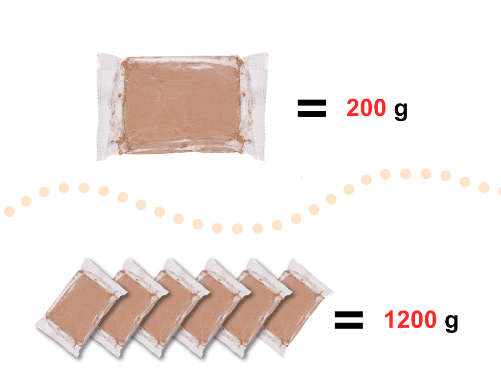 Ler til drejeskive 1200 g