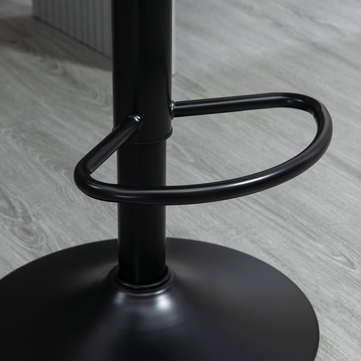 Barstolsæt med 2 i retrodesign, med fodstøtte, højdejusterbar, 43 cm x 49,5 cm x 111 cm