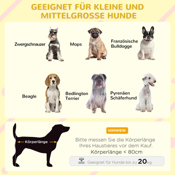 Hundehus i massivt træ, vejrbestandigt, asfalttag, aftageligt gulv, 109 cm x 79 cm x 72 cm, grå + hvid