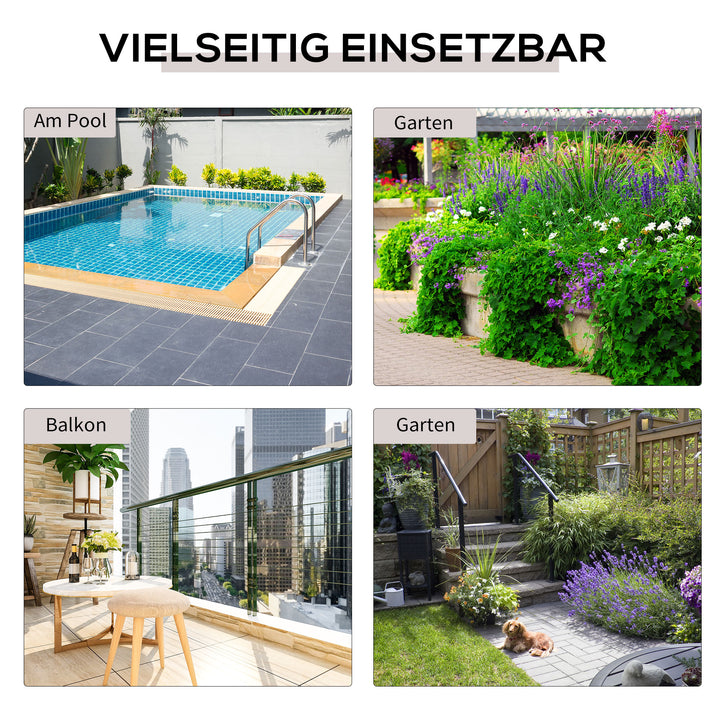 Foldbart sidebord i polyrattan – 40x40x40 cm, brun