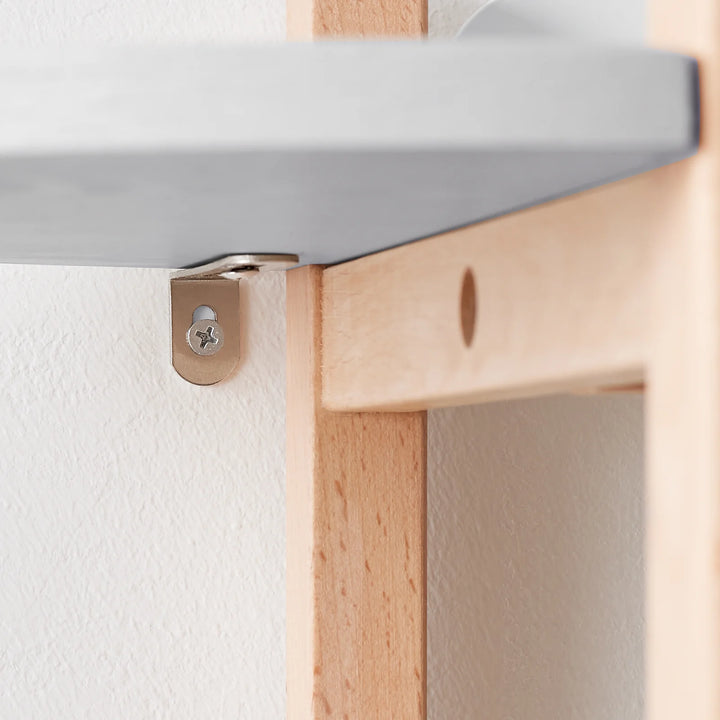 Konsolbord med 3 hylder, L100 x B33 x H88 cm, grå