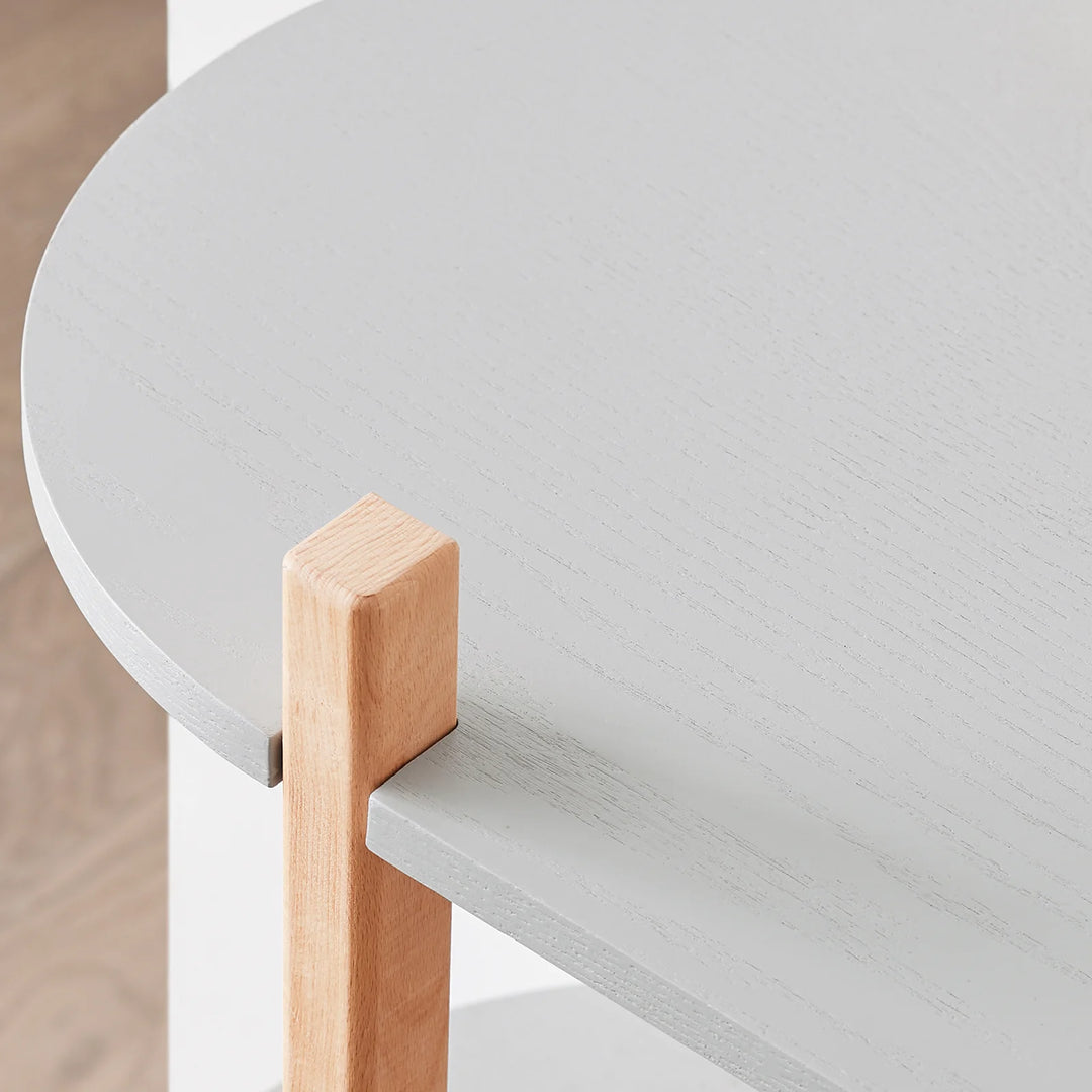 Konsolbord med 3 hylder, L100 x B33 x H88 cm, grå