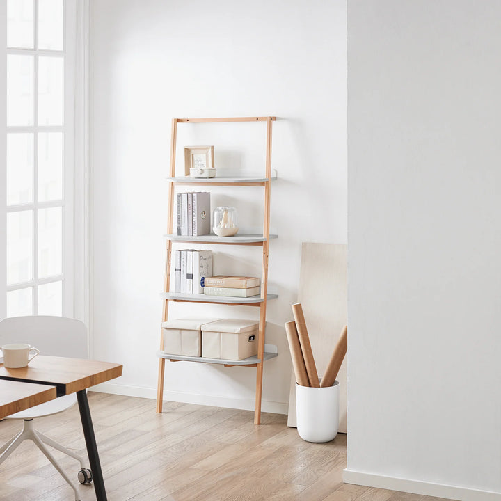 Stilfuld og elegant stigereol, lysegrå, D39 x B65 x H169 cm