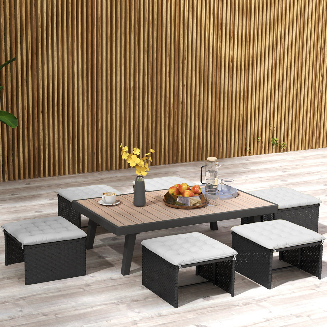 Havepude til siddepladser, med quiltning, 40 x 40 x 4 cm, lysegrå