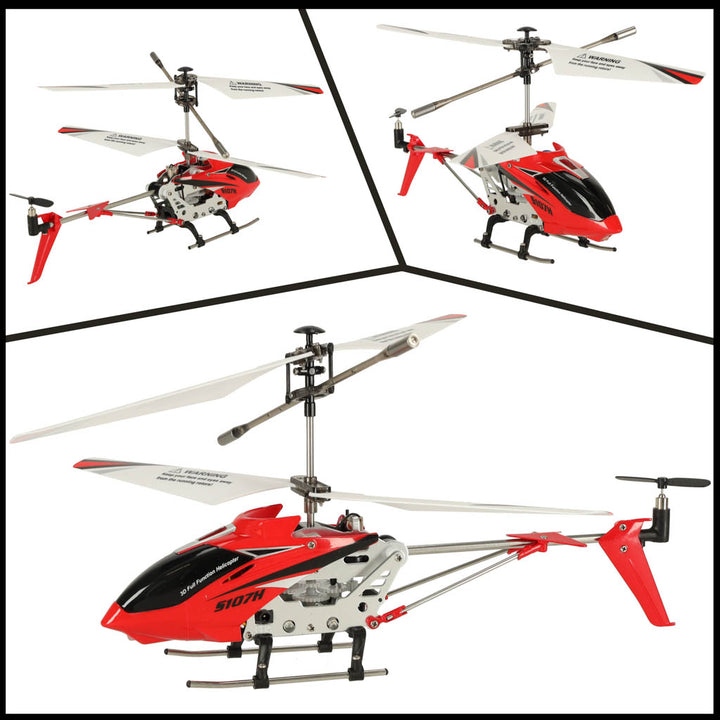 SYMA S107H 2.4GHz RTF RC helikopter rød