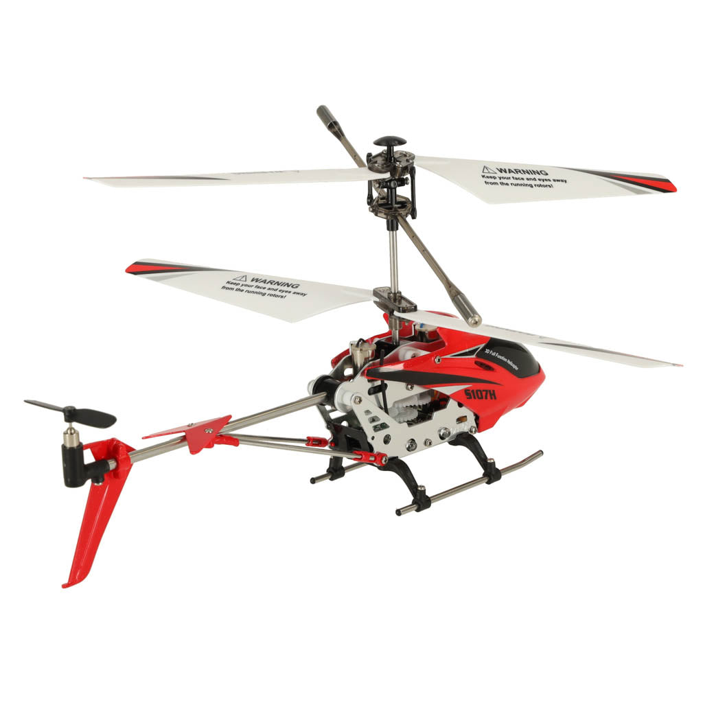 SYMA S107H 2.4GHz RTF RC helikopter rød