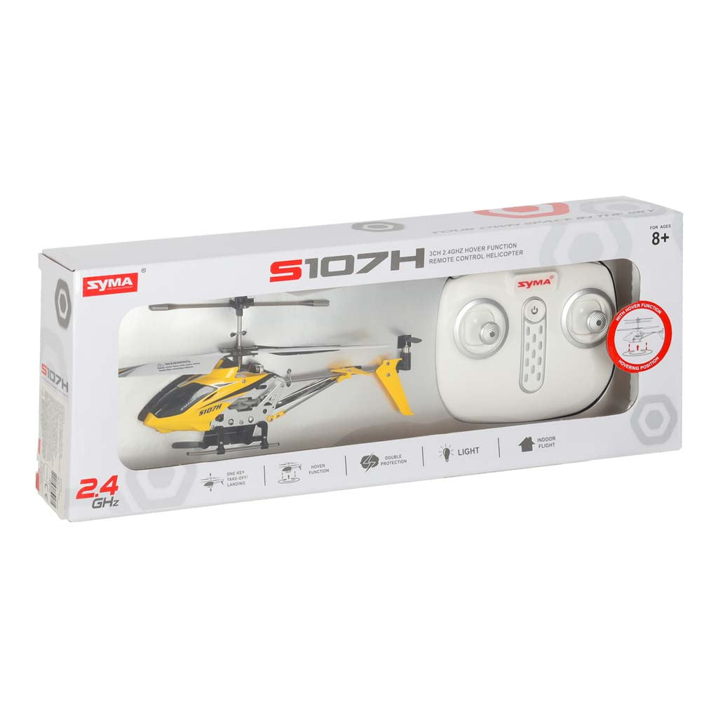 RC-helikopter SYMA S107H 2.4GHz RTF gul