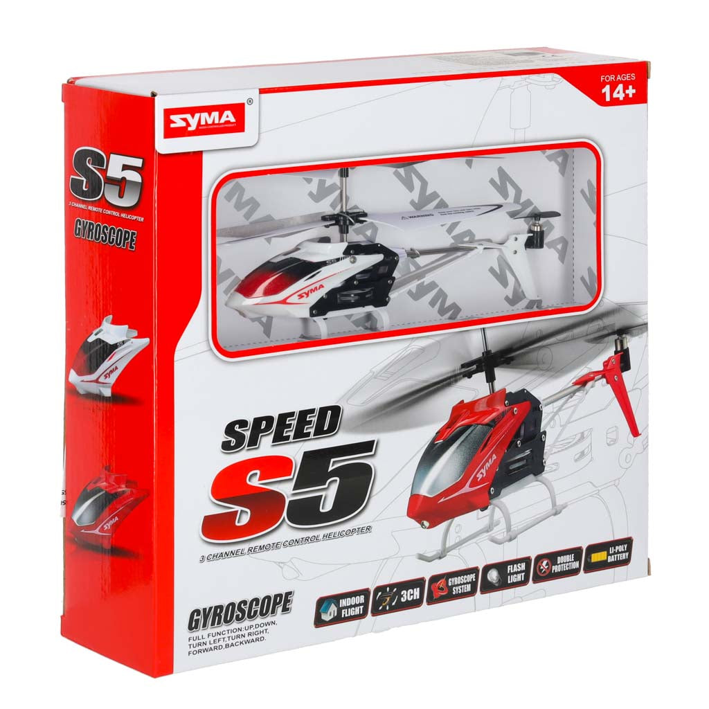 SYMA S5 3CH RC helikopter hvid