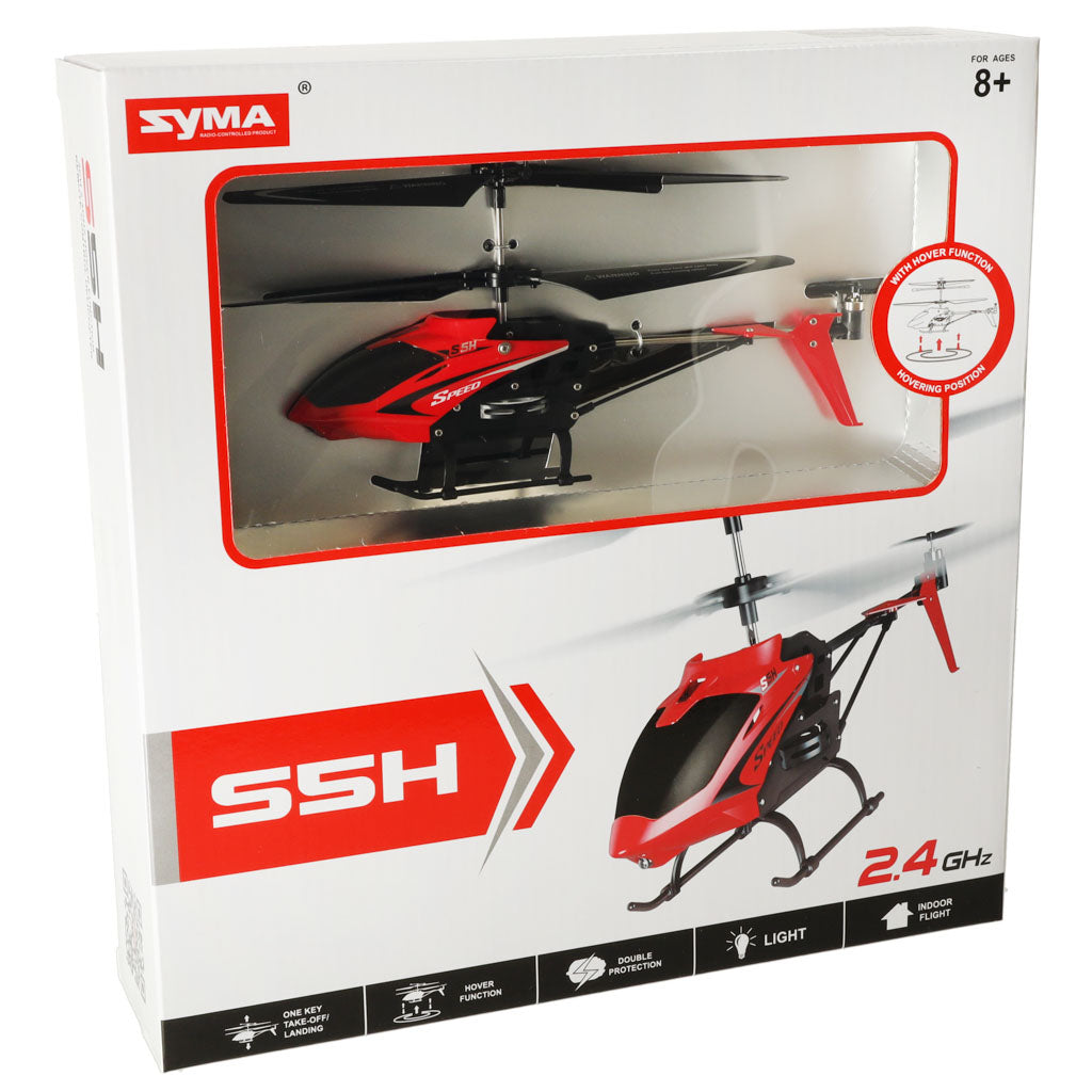 SYMA S5H 2.4GHz RTF RC helikopter rød