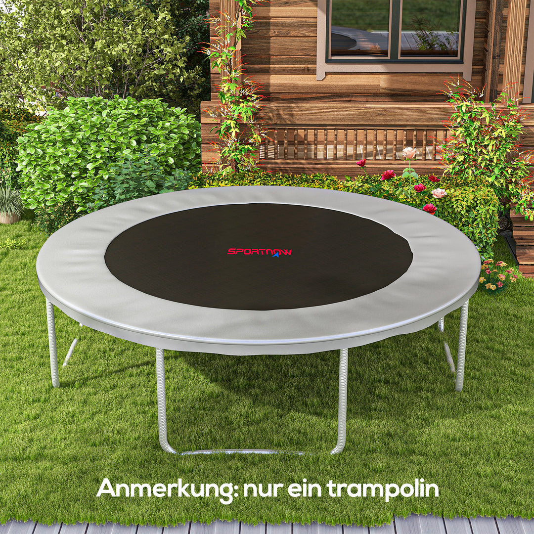 Trampolinmåtte, rund hoppeflade, polypropylen, orange