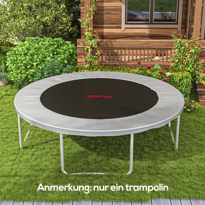 Trampolinmåtte, rund hoppeflade, polypropylen, orange