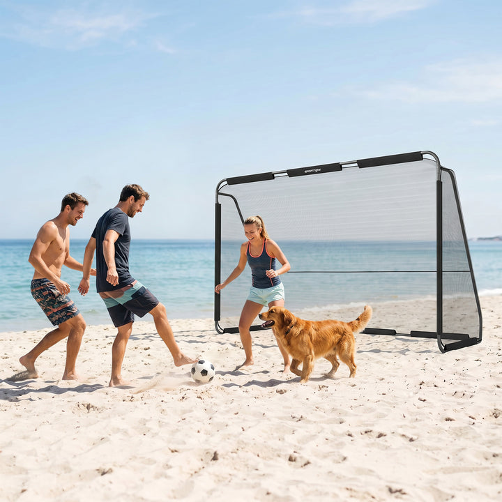 Fodboldmål til haven 300 x 200 cm Rivefast målnet Udendørsmål