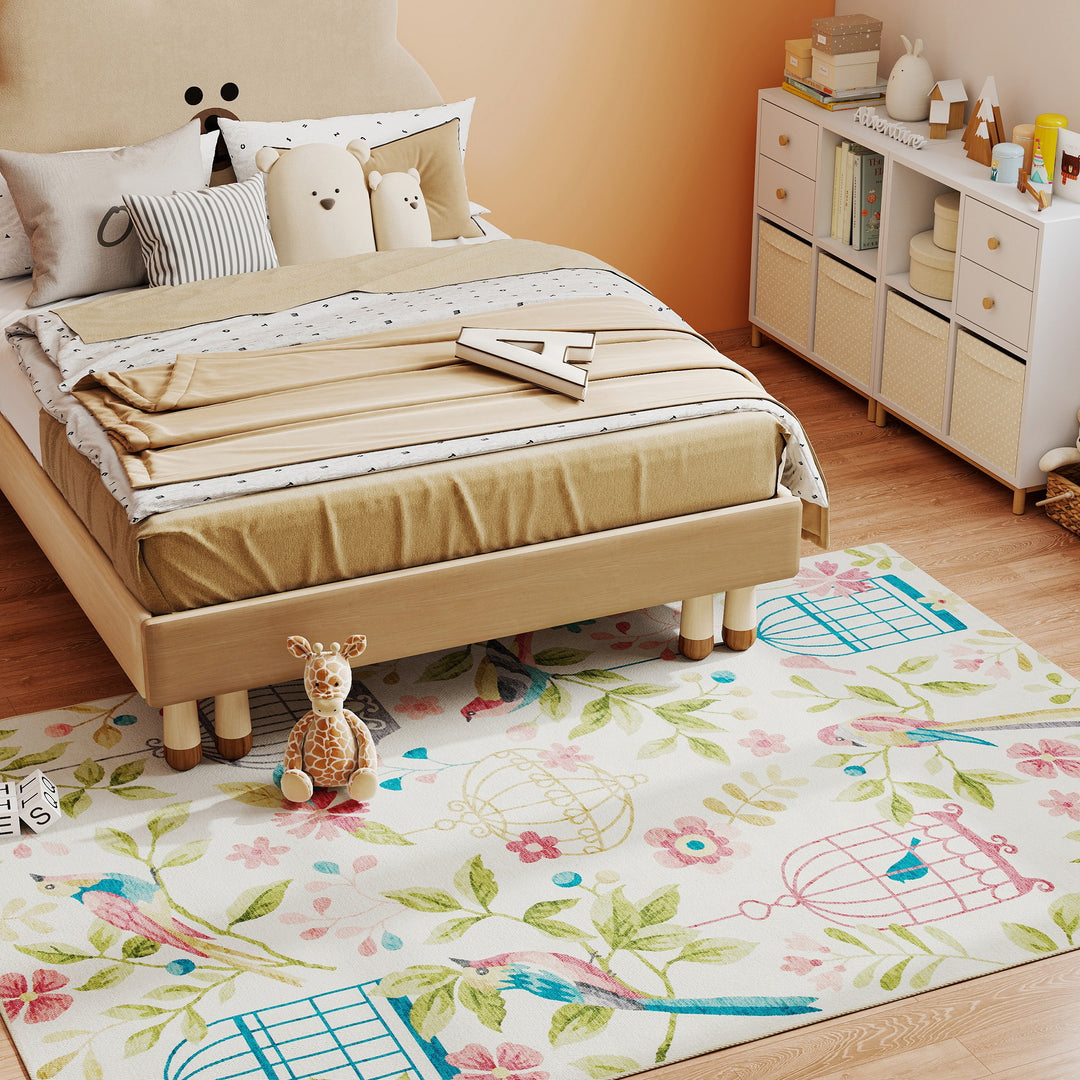 Landligt tæppe, alsidig, polyester, nem at vedligeholde, skridsikker, farverig