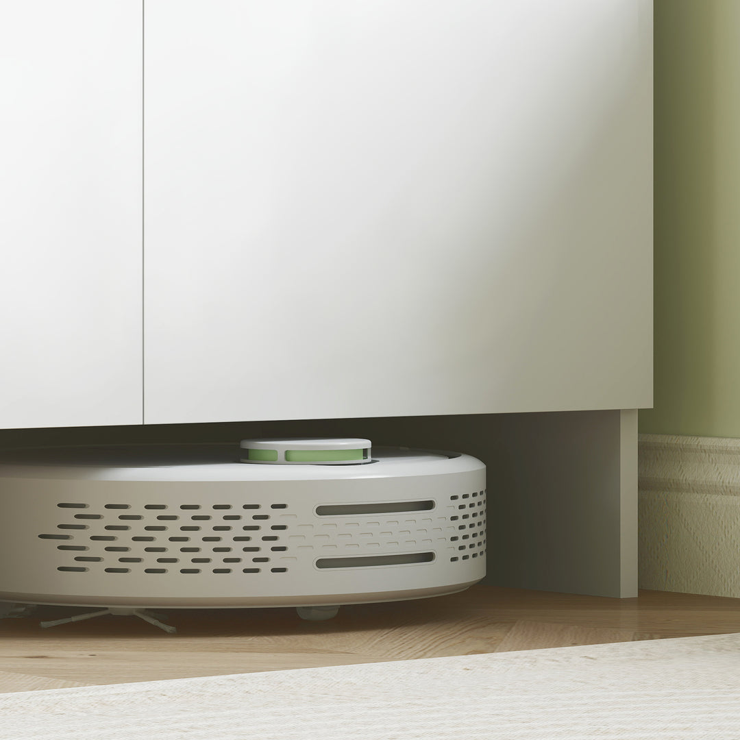 Køkkenskab, opbevaringsskab til køkken, stue, spisestue, skabe, hylder, mikrobølgeovnshylde, spånplade, hvid