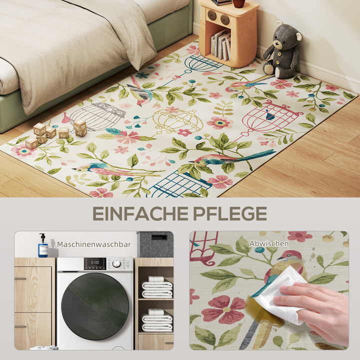 Landligt tæppe, alsidig, polyester, nem at vedligeholde, skridsikker, farverig