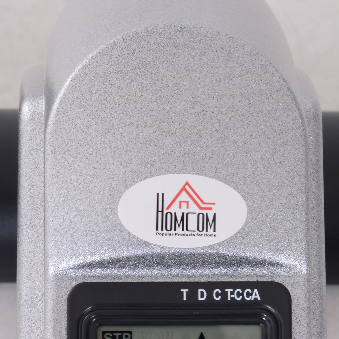 Mini motionscykel fitnesscykel pedaltræner med lcd-skærm justerbar modstand arm- og bentræner hjemmetræner fitnessudstyr til seniorer hjemmekontor 35 x 40 x 31 cm sølv