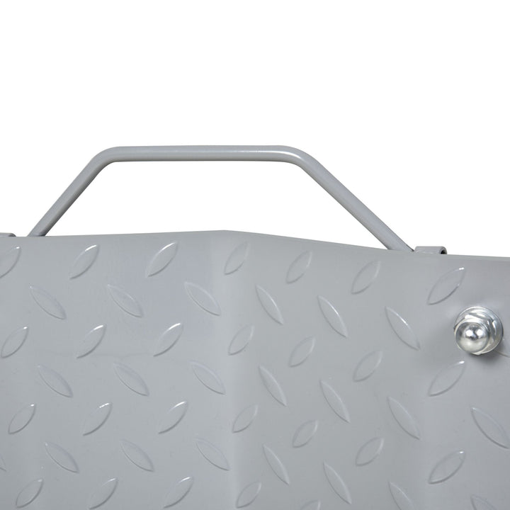 Trolley donkraft 2 stk. manøvreringshjælp dækskift donkraft med 4 ruller til bil grå 40,5l x 30b x 13,5h cm