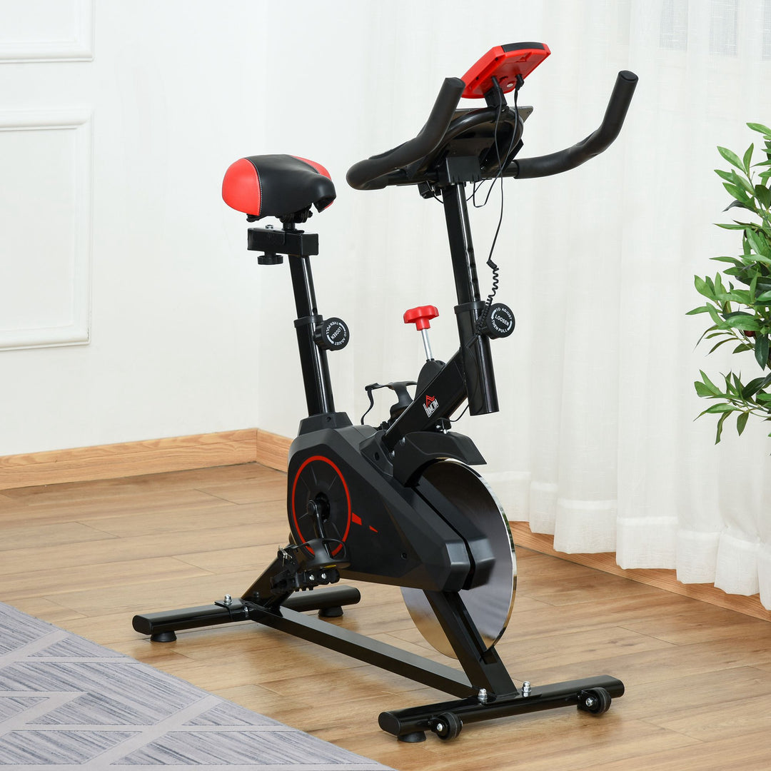 Indendørs cykeltræner hjemmegym cykeltræner fitnesscykel 85 x 46 x 114 cm