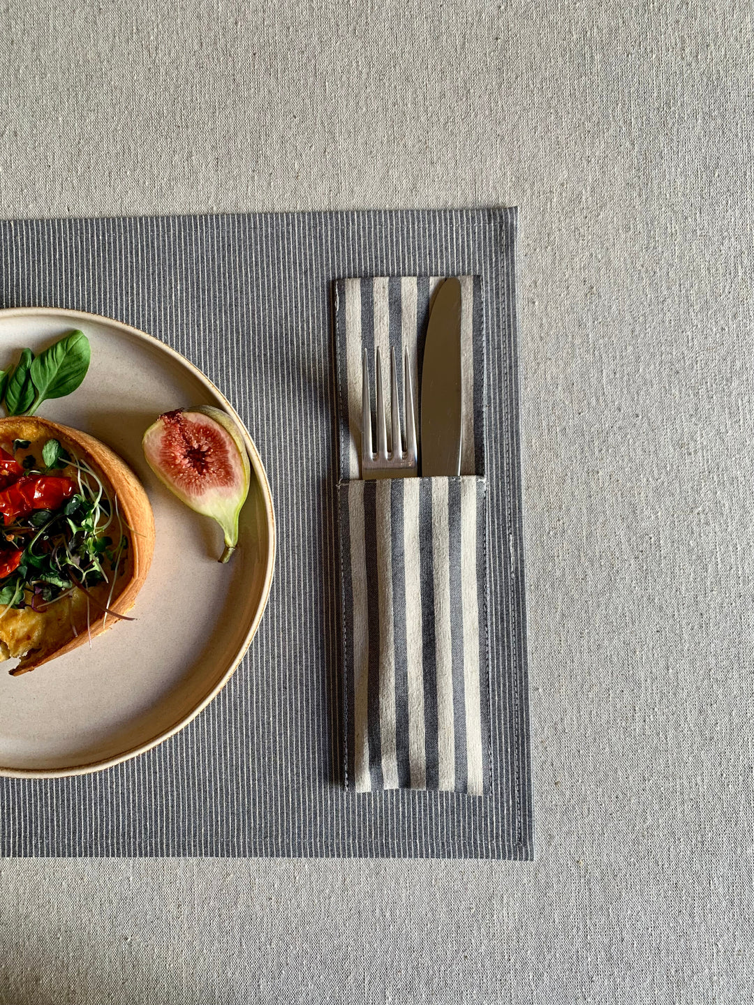 Dækserviet 30x43cm, genanvendt bomuld, Nord 3 kollektion