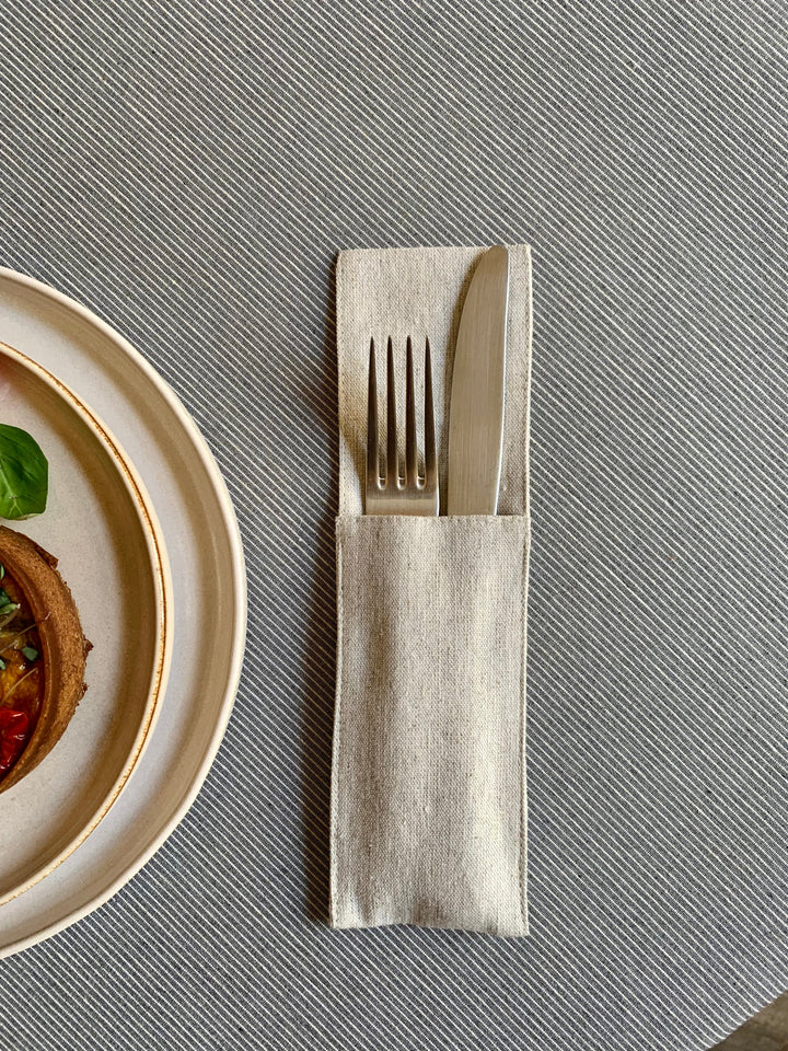 Bestikholder, genanvendt bomuld, med print, Nord 3 kollektion