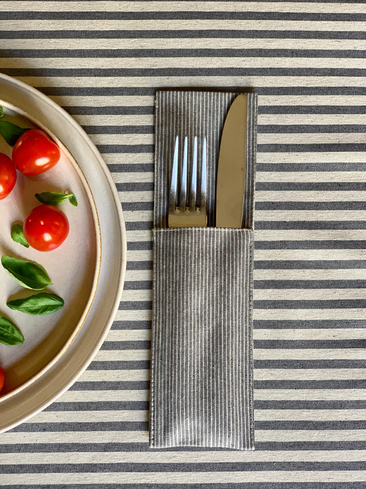 Bestikholder, genanvendt bomuld, med print, Nord 2 kollektion