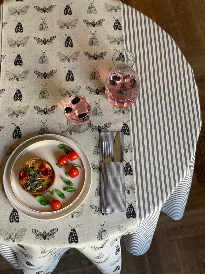 Bordløber i genbrugsbomuld, printet, Nord Wings kollektion