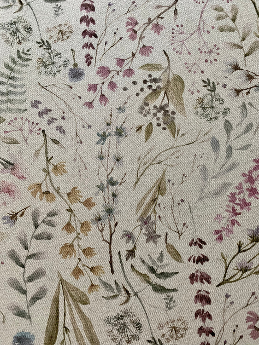 Bordløber, bomuld-hør-blanding, printet, Aitana kollektion