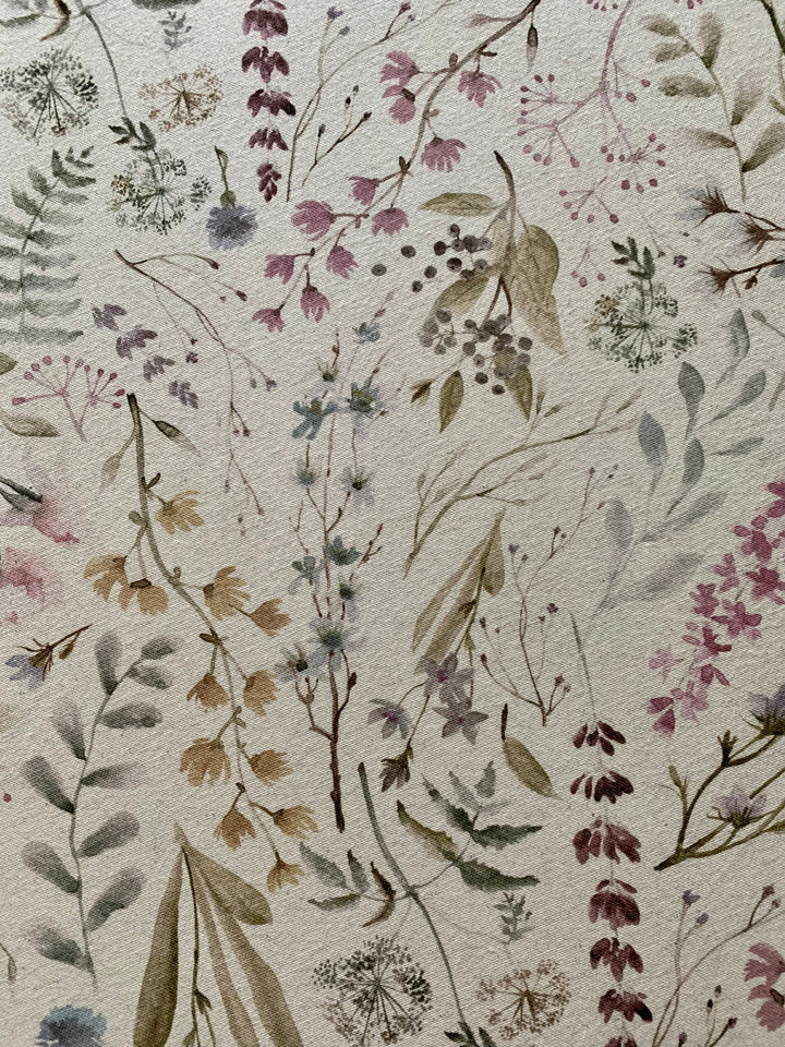 Bordløber, bomuld-hør-blanding, printet, Aitana kollektion