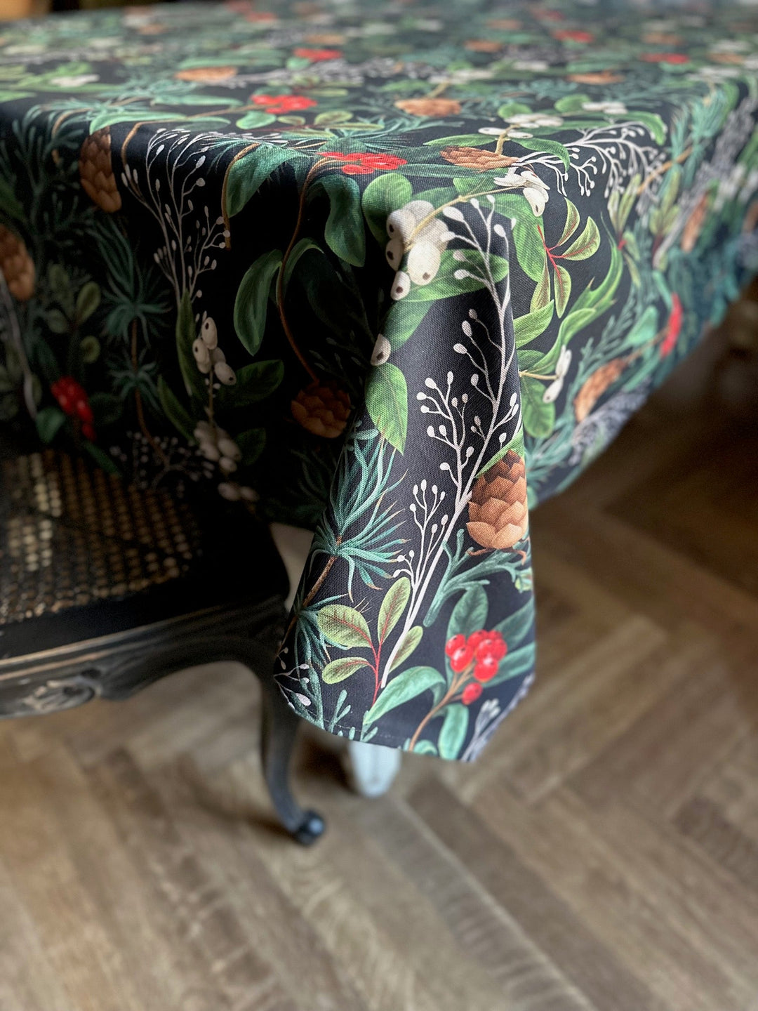 Rektangulær dug, festligt motiv, julemotiv | Christmas Forest