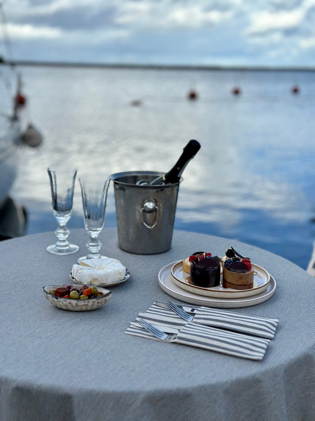 Rund dug, genanvendt stof, Nord 2 kollektion