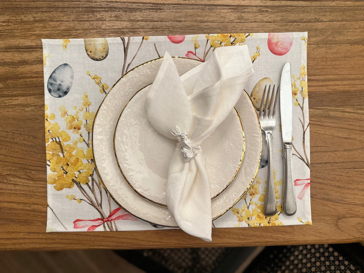 Dækserviet 30 × 43 cm, 100 % bomuld, trykt | Glædelig påske