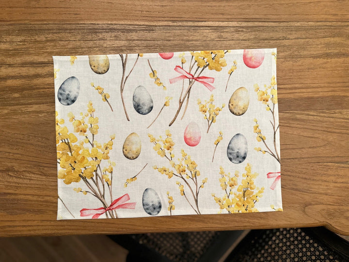 Dækserviet 30 × 43 cm, 100 % bomuld, trykt | Glædelig påske