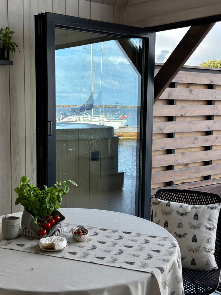 Pudebetræk 45x45 cm, genanvendt stof, Nord Wings kollektion