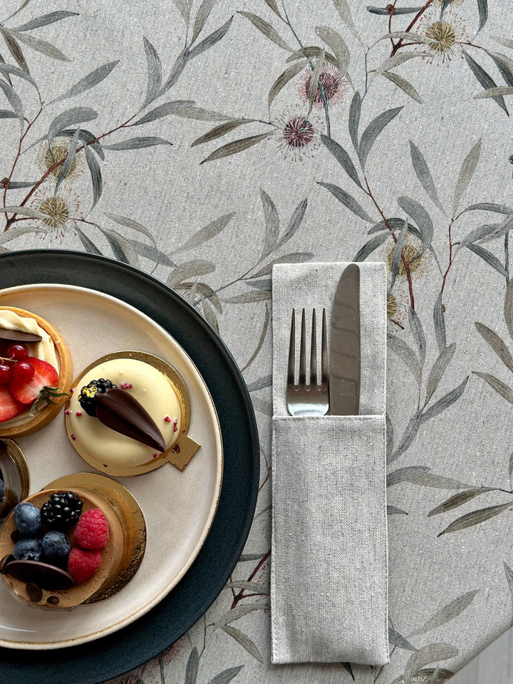 Bestikholder, genanvendt bomuld, med print, Nord 3 kollektion