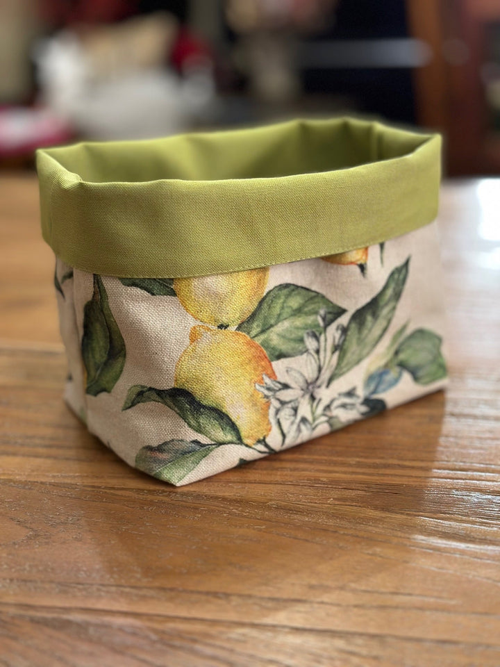 Brødklæde i hør og bomuld, h=20 cm, Lemon Linen kollektion