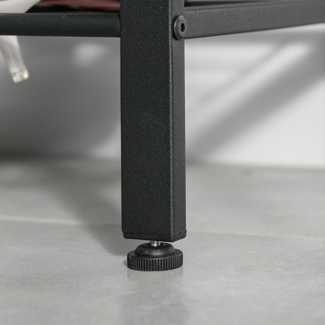 Knagerække skohylde tøjstativ med 8 knager 2 hylder mdf sort 72 x 34 x 185 cm