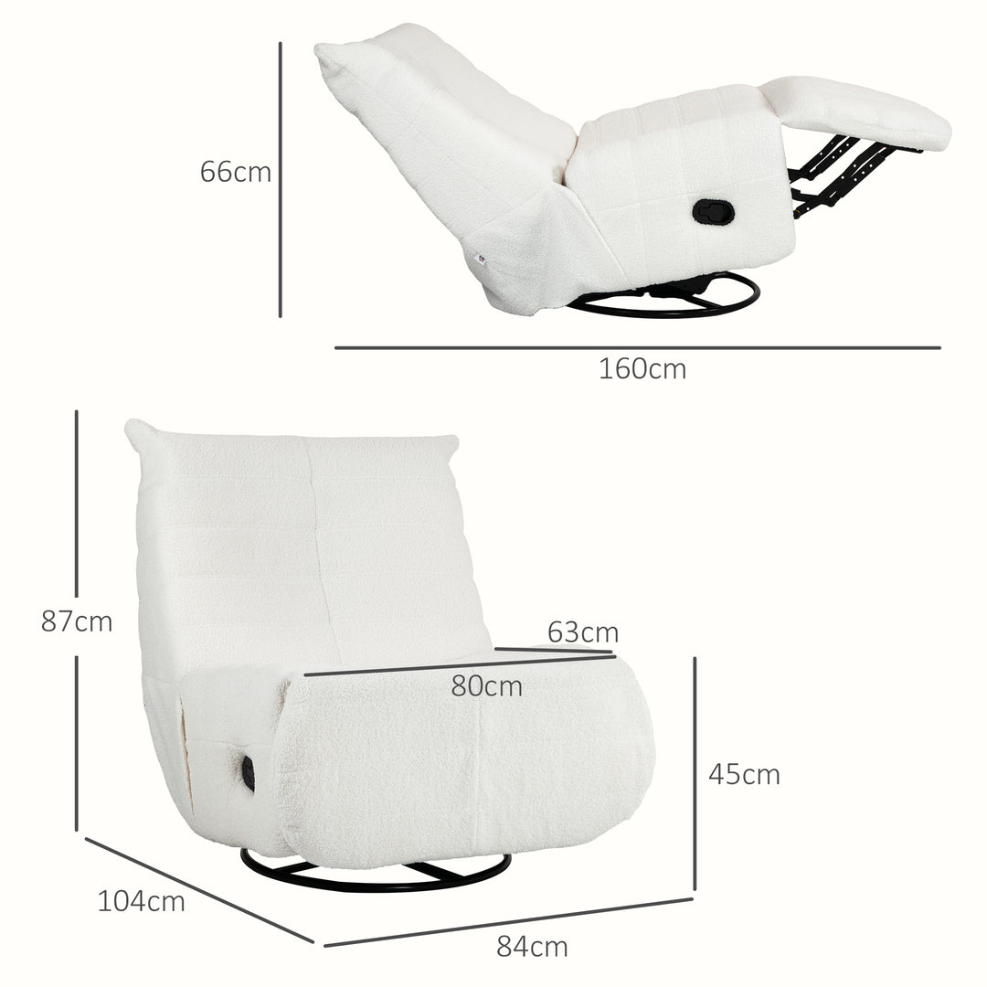 Sækkestol, justerbar, lasteevne op til 150 kg, 84 x 104 x 87 cm, cremefarvet