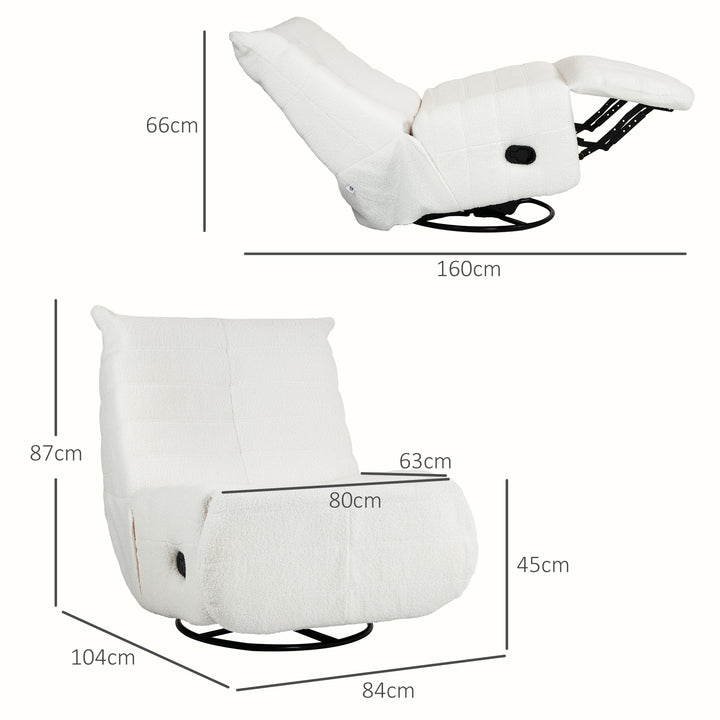 Sækkestol, justerbar, lasteevne op til 150 kg, 84 x 104 x 87 cm, cremefarvet