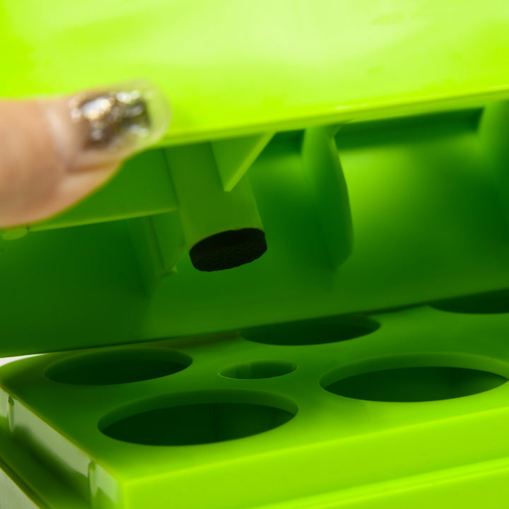 Aerobic stepper, 3-trins højdejusterbar, op til 150 kg, 78 x 28 x 20 cm, grå/grøn